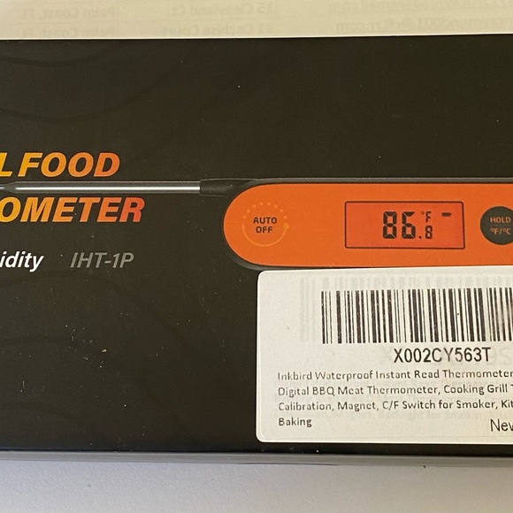 Orange Digital Kitchen Thermometer - Picture 5 of 5
